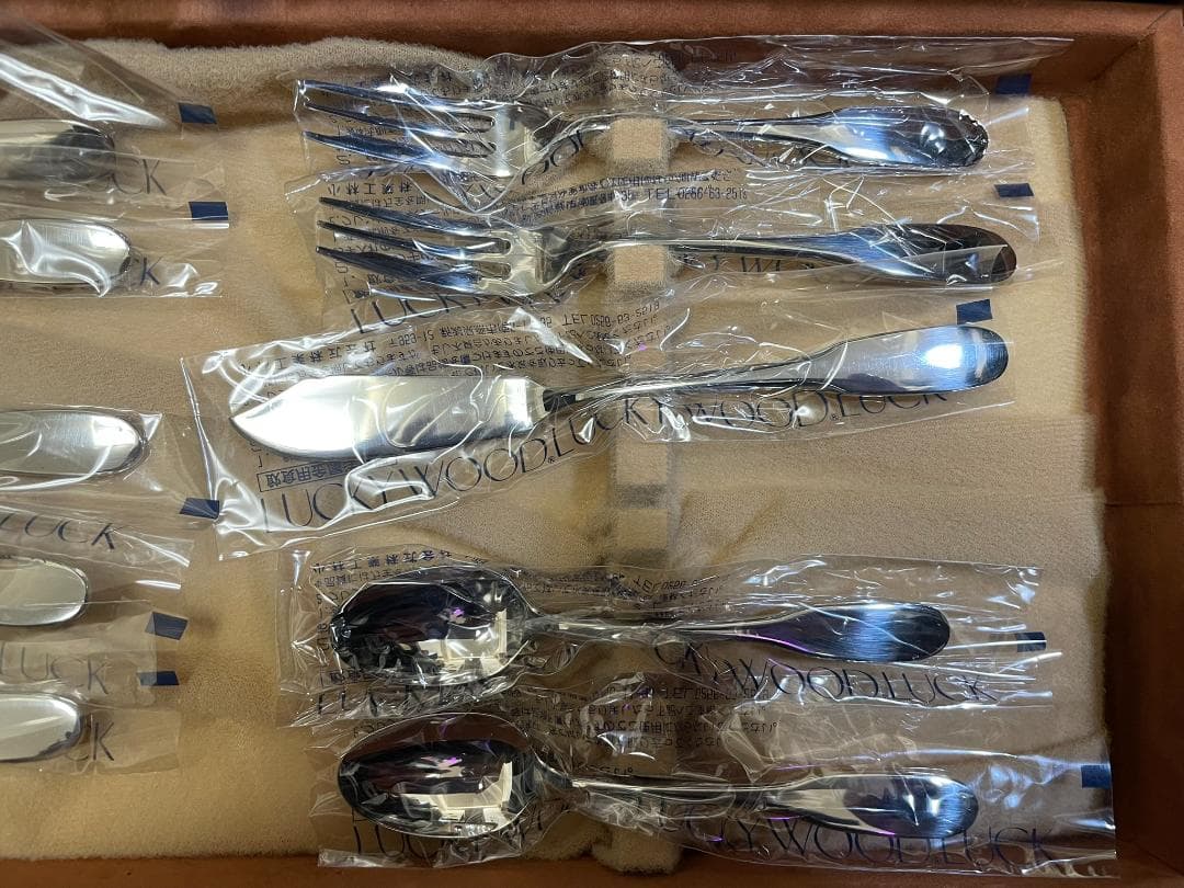 LUCKYWOOD カトラリーセット 木製ケース付き