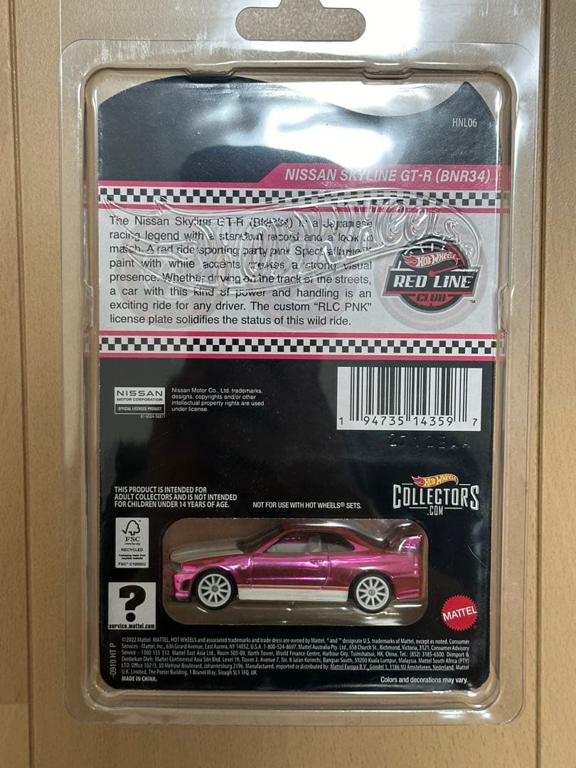 hotwheels rlc r34 ピンク ホットウィール gtr スカイライン - メルカリ