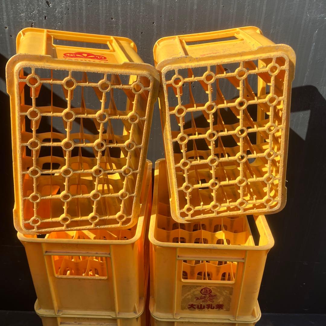 ジュース瓶ケース 8個 コンテナ ケース ボックス ビールケース 昭和