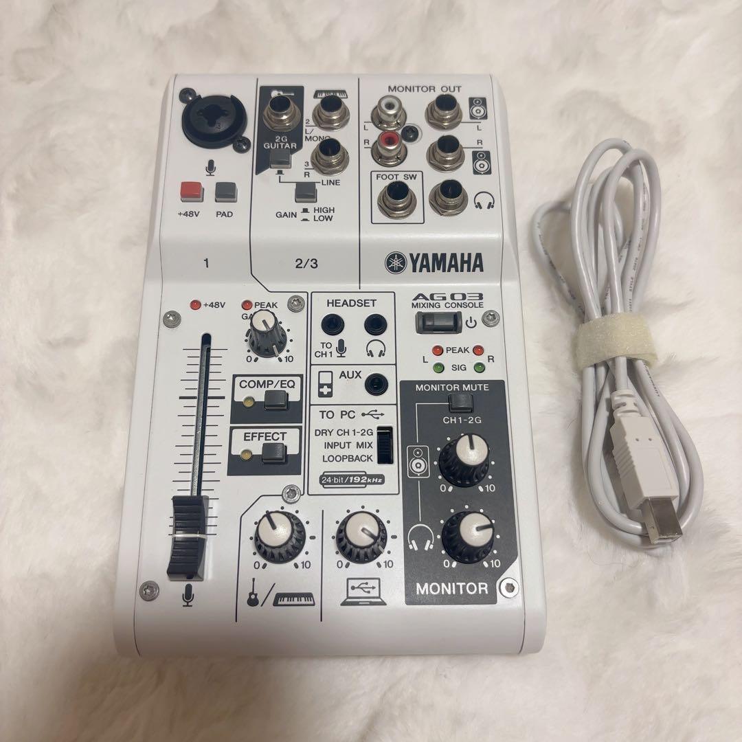 美品】YAMAHA AG03 ミキシングコンソール - メルカリ