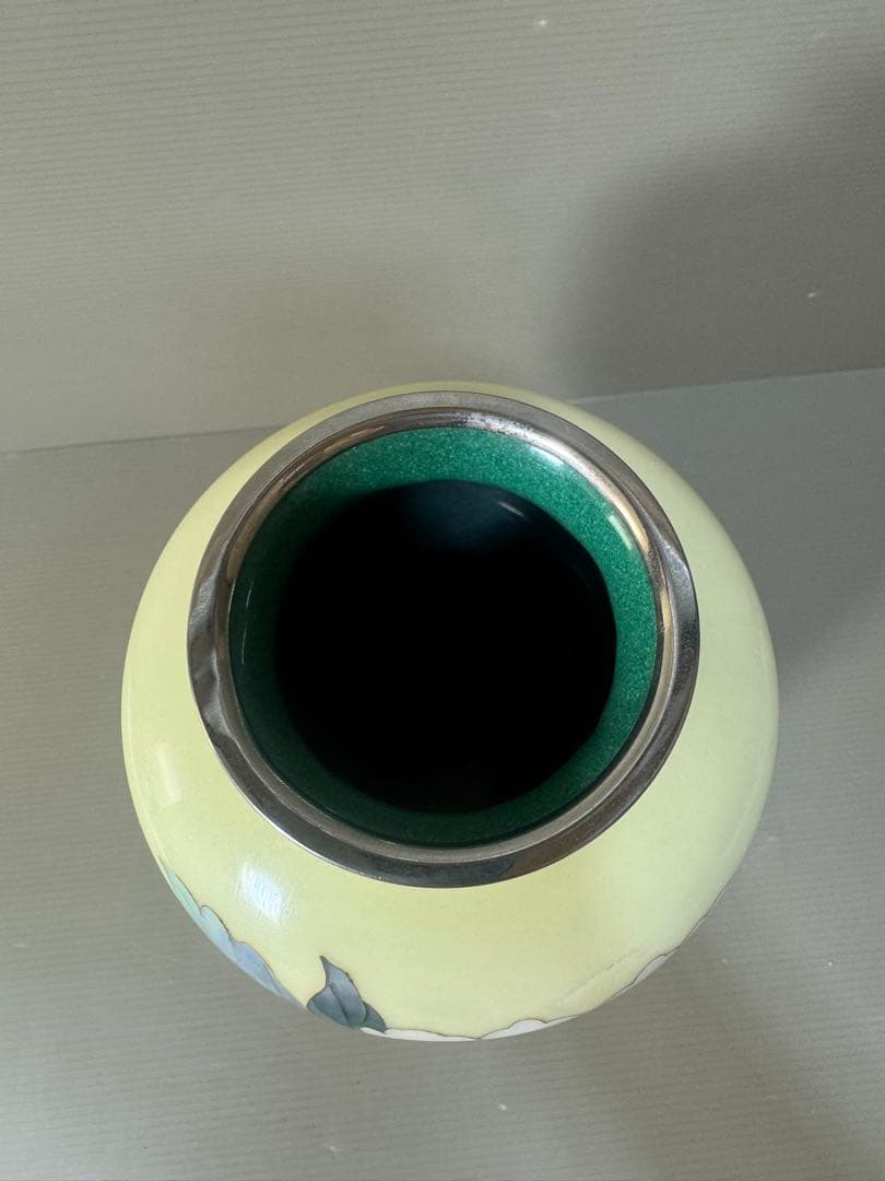 2458 七宝焼 景泰藍 琺瑯 花瓶 - メルカリ