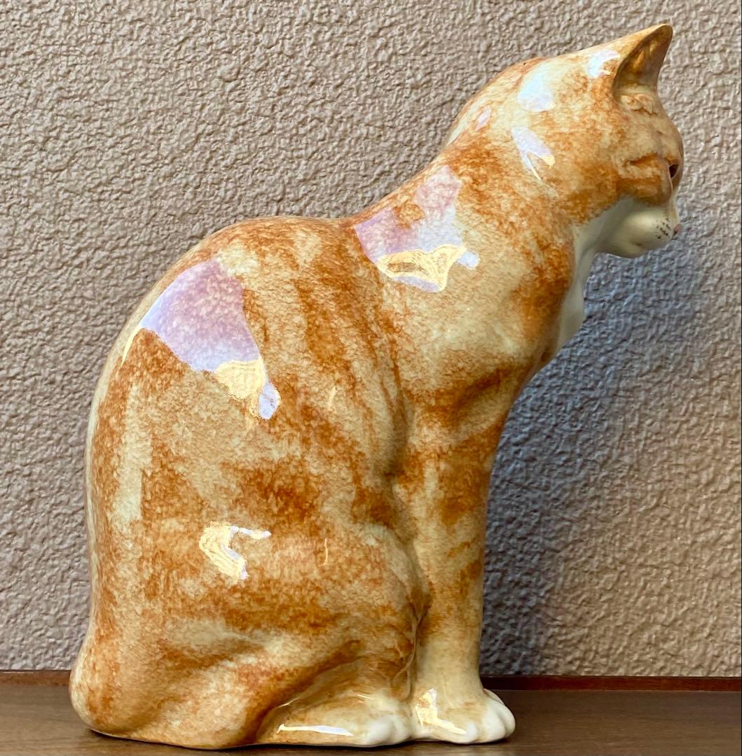 モデルNo.42 ウィンスタンレイキャット　初期　ジンジャー猫　貫入無し❣️