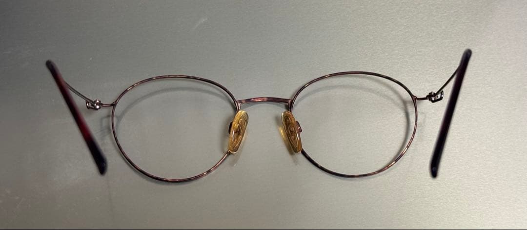 ✴︎美品✴︎ とてもオシャレな茶色メガネフレーム　　レンズ無し　伊達メガネ