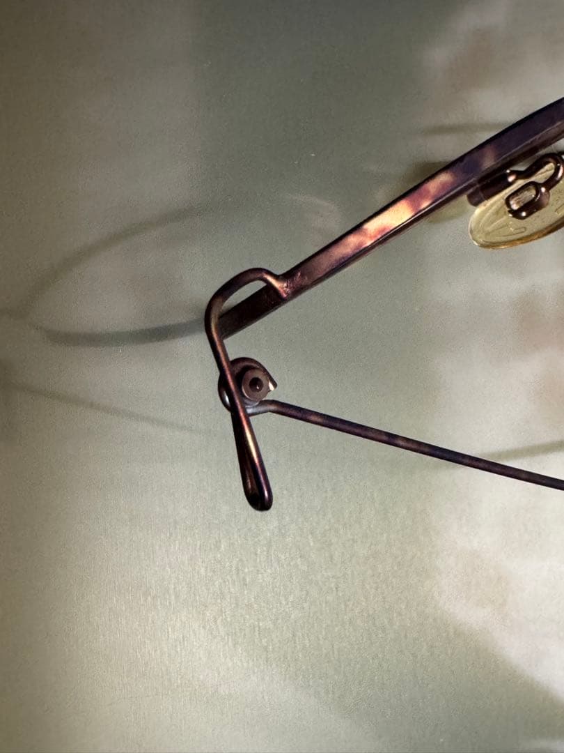 ✴︎美品✴︎ とてもオシャレな茶色メガネフレーム　　レンズ無し　伊達メガネ