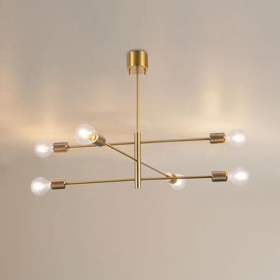 【開封・未使用】Chende シーリングライト 6灯 真鍮 口金E26 60W