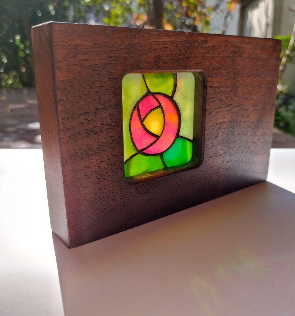 プチステンドグラス　薔薇