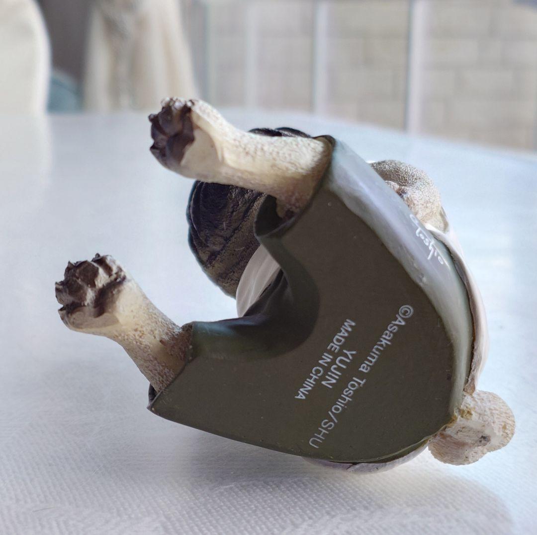 朝隈俊男 犬の留守番 ユージン 哀愁 パグ ビッグサイズ 陶器 置物 レア