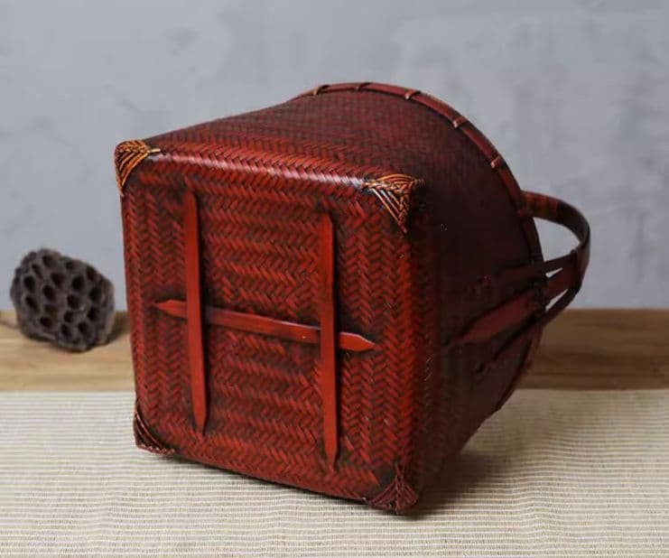 竹細工 かご 収納 手作工芸品 極上品 市場かご 手提かご 買い物かご