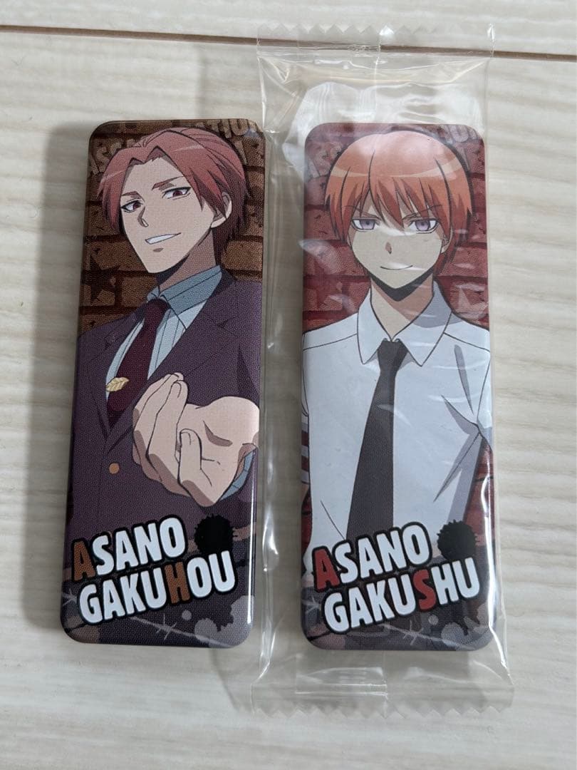 暗殺教室 浅野学秀 浅野學峯 浅野親子 ロング缶バッジ - メルカリ