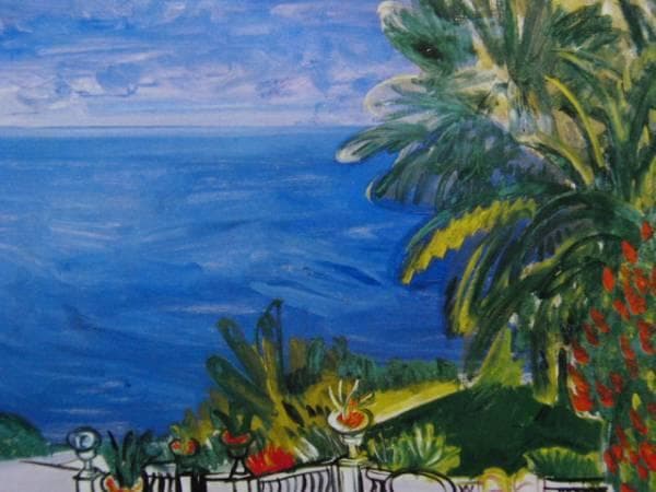 林 武、ニース、希少画集画、新品高級額・額装付、状態良好 林 武