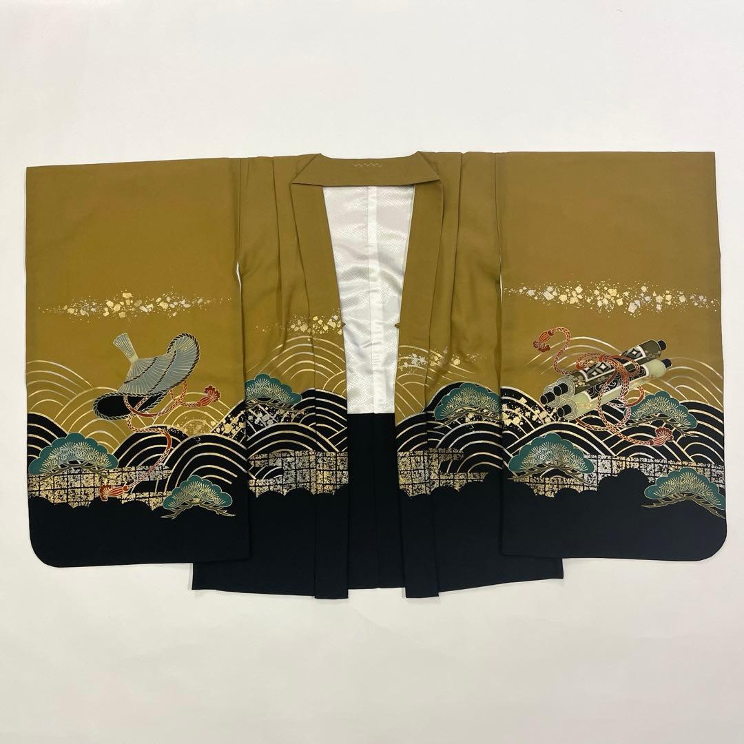 七五三 羽織セット 男の子 羽織 着物 長襦袢 半衿付き 5歳 No.117