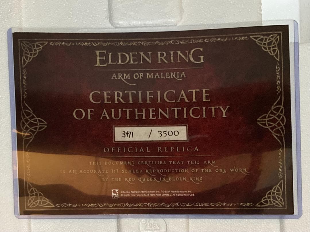 マレニアの義手 ライフサイズレプリカ