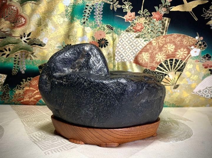 姉川梨地石 横18.5×高13×奥行15(cm) 3.74kg  水石 盆栽