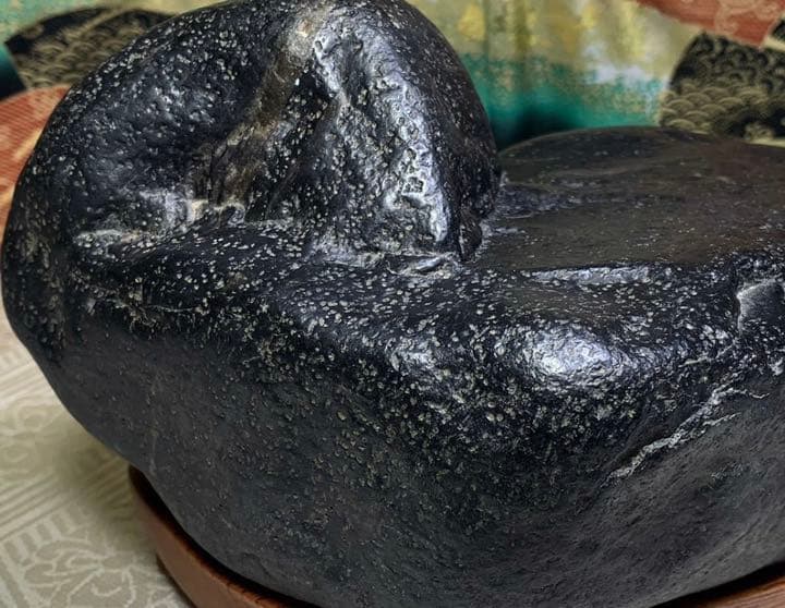 姉川梨地石 横18.5×高13×奥行15(cm) 3.74kg  水石 盆栽