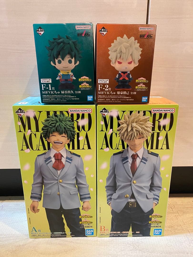 一番くじ 僕のヒーローアカデミア　A賞 B賞 F賞　紡がれる想い　4点セット