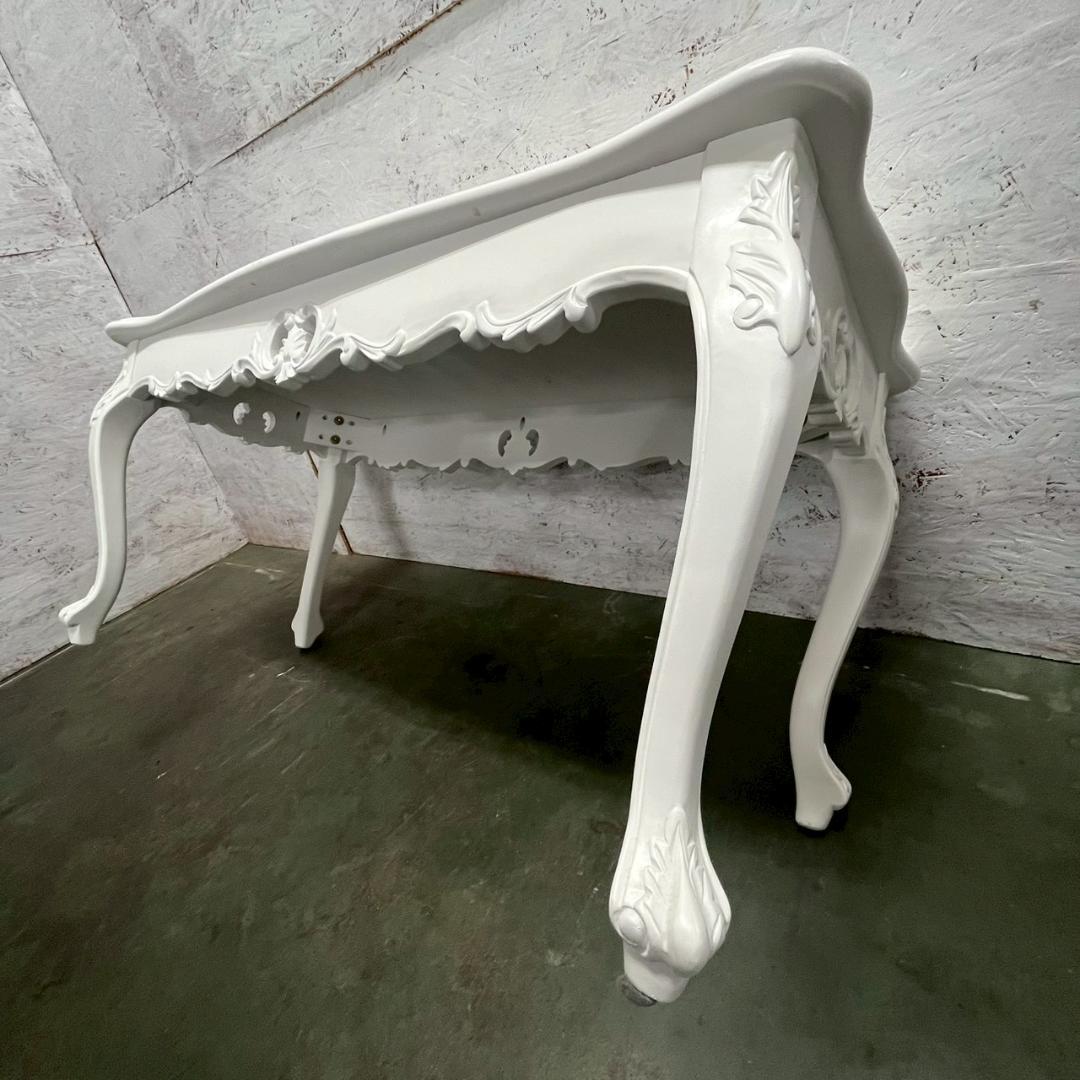 木製 ロココ調 ローテーブル センターテーブル アンティーク ① A0604