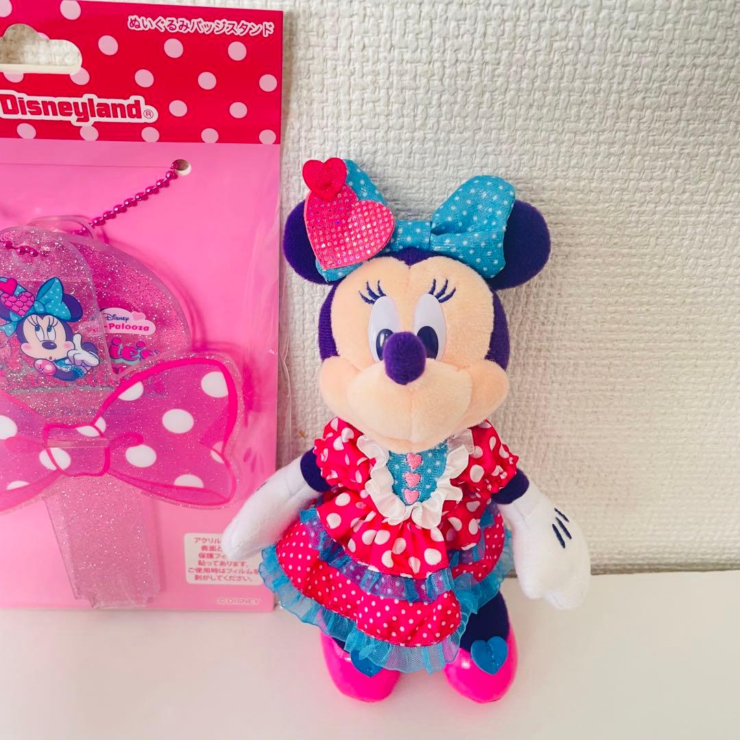 新品】ディズニー パルパルーザ パルパル ミニー ぬいぐるみバッジ