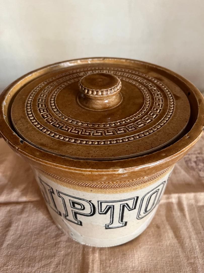 アンティーク紅茶葉壺、専門店使用。