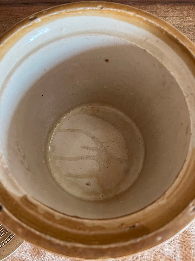 アンティーク紅茶葉壺、専門店使用。