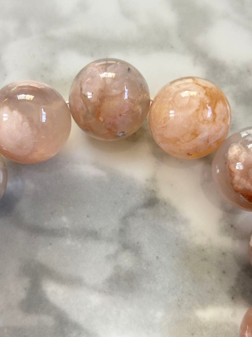 桜瑪瑙　ブレスレット18.2