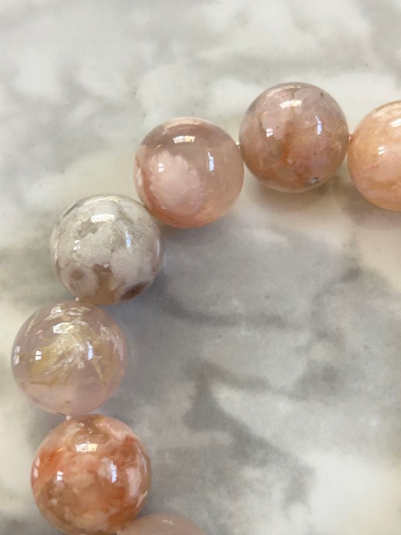 桜瑪瑙　ブレスレット18.2