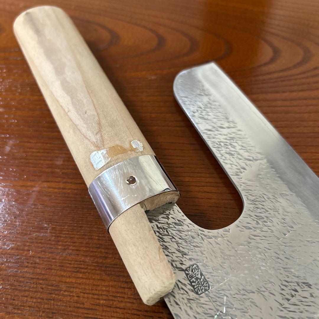 麺切り包丁 東京　鍛錬 全長30,5cm刃24cm重約180g ★送料無料