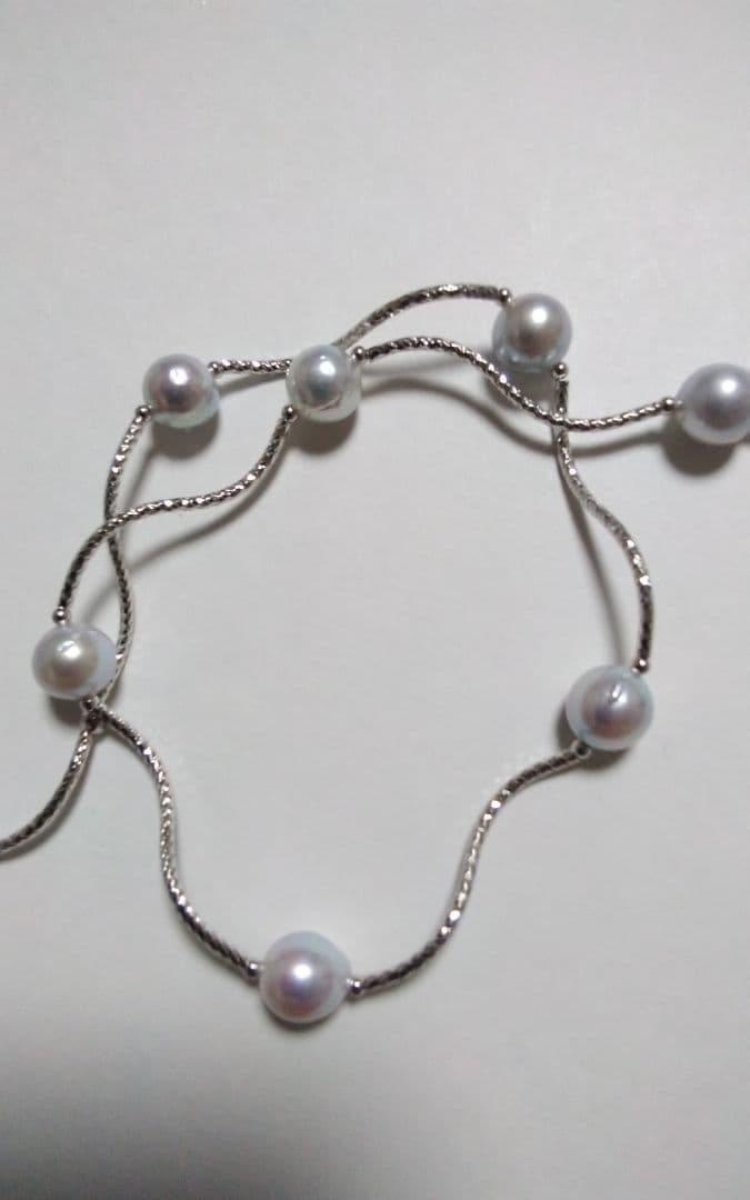 ♦値下げ↓【silver/アコヤ▪ナチュラルステーション ネック】(01╴8)