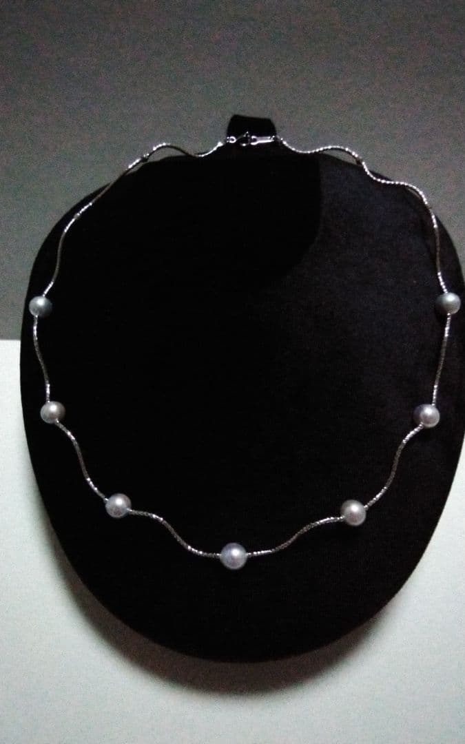 ♦値下げ↓【silver/アコヤ▪ナチュラルステーション ネック】(01╴8)