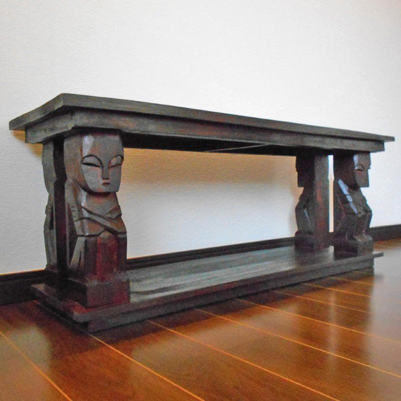 アジアン家具 バリ家具 花柄模様 ロータイプ ＴＶボード ＴＶ台 テレビ台