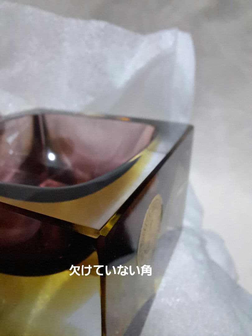 灰皿 ビンテージ ムラノ ガラス BUCELLA RENZO vetri