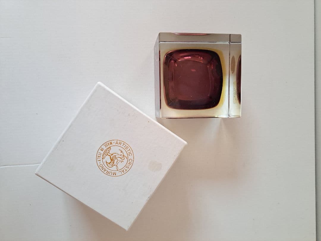 灰皿 ビンテージ ムラノ ガラス BUCELLA RENZO vetri