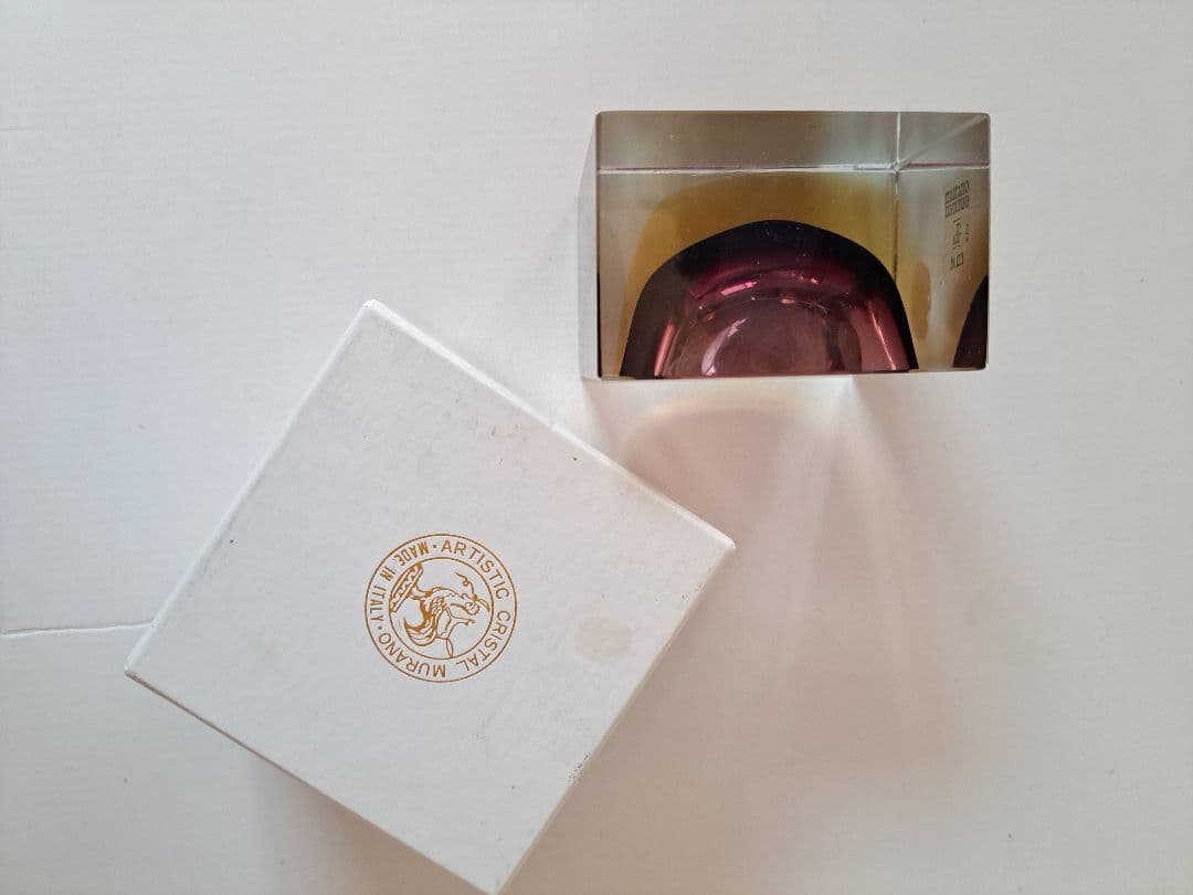 灰皿 ビンテージ ムラノ ガラス BUCELLA RENZO vetri