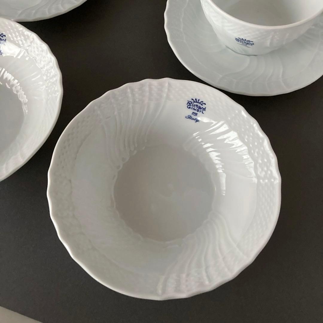 リチャードジノリ　ベッキオホワイト　ブルーロゴ　ペアセット