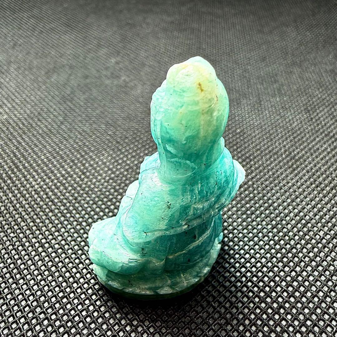 ◆109.1ct◆ 天然フェルスパー 1912 慈悲の女神 観音像 宝石鑑別書