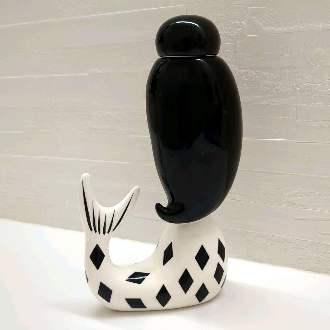 希少✨️美品　RUNE　内藤ルネ　人魚姫　マーメイド　陶器　黒