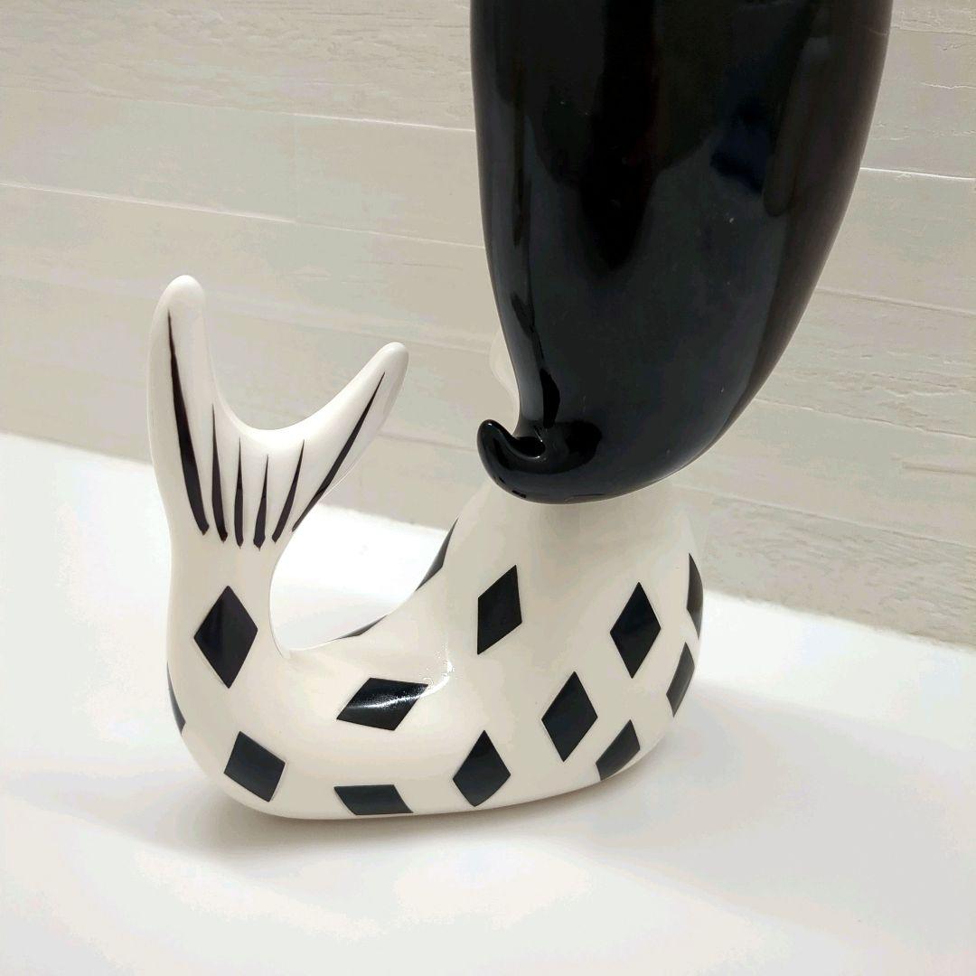 希少✨️美品　RUNE　内藤ルネ　人魚姫　マーメイド　陶器　黒
