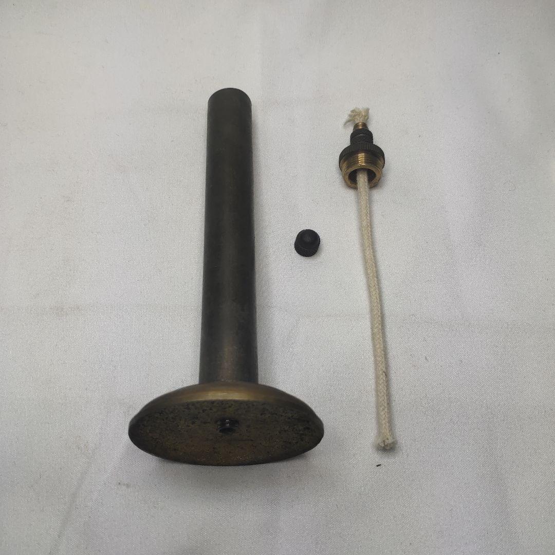 オイルランプ 銅製 携帯可能 骨董 未使用 蝋燭変わり コレクター放出 珍品