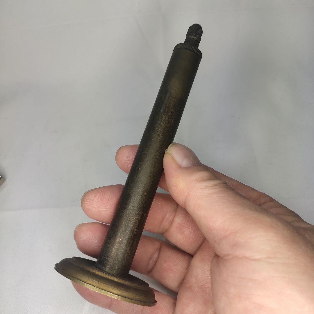 オイルランプ 銅製 携帯可能 骨董 未使用 蝋燭変わり コレクター放出 珍品