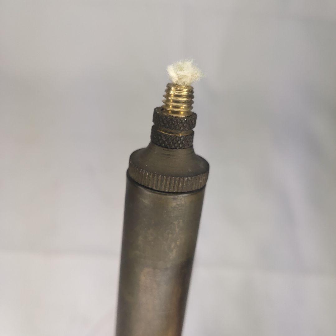 オイルランプ 銅製 携帯可能 骨董 未使用 蝋燭変わり コレクター放出 珍品