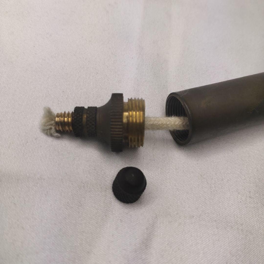 オイルランプ 銅製 携帯可能 骨董 未使用 蝋燭変わり コレクター放出 珍品