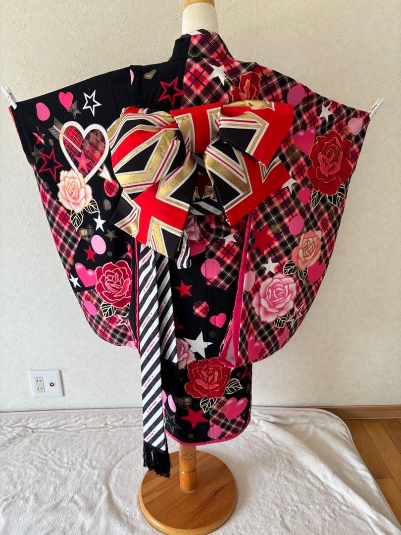 四*ー様 南明奈 美品 七五三 7歳 着物 9点セット