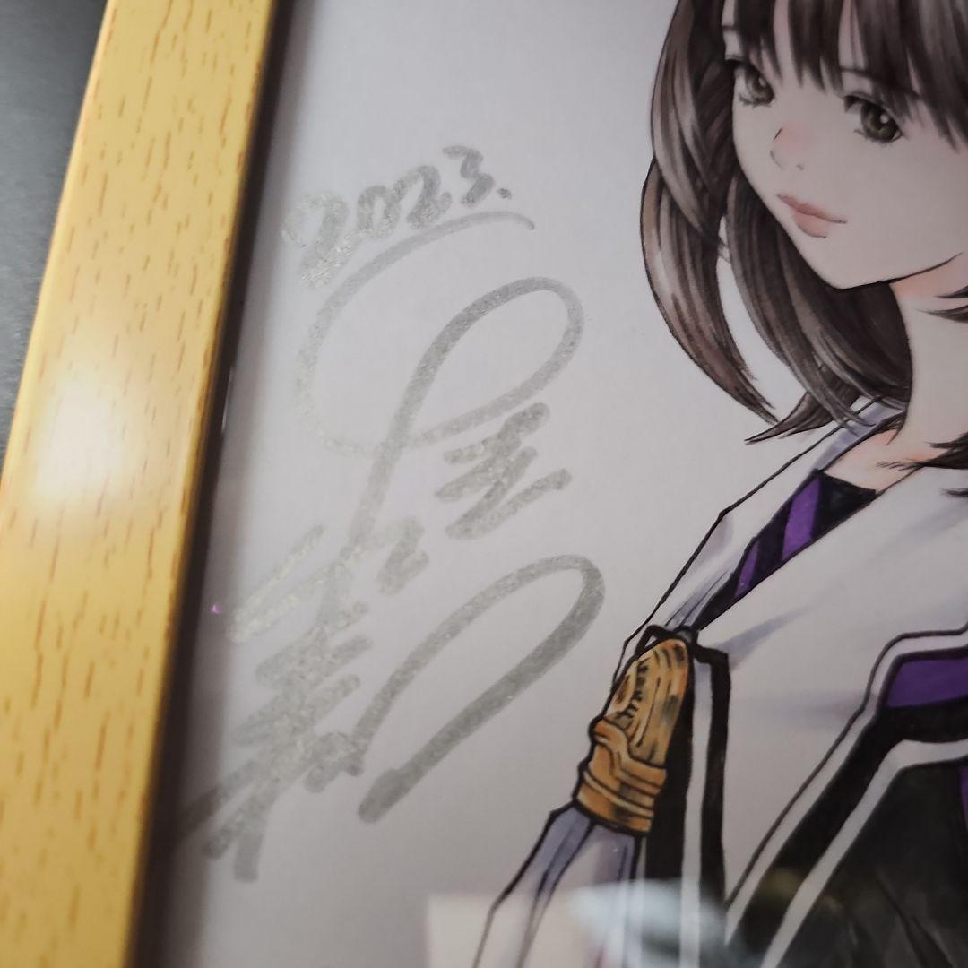I\"sアイズ 葦月伊織 カラーイラスト 直筆サイン色紙
