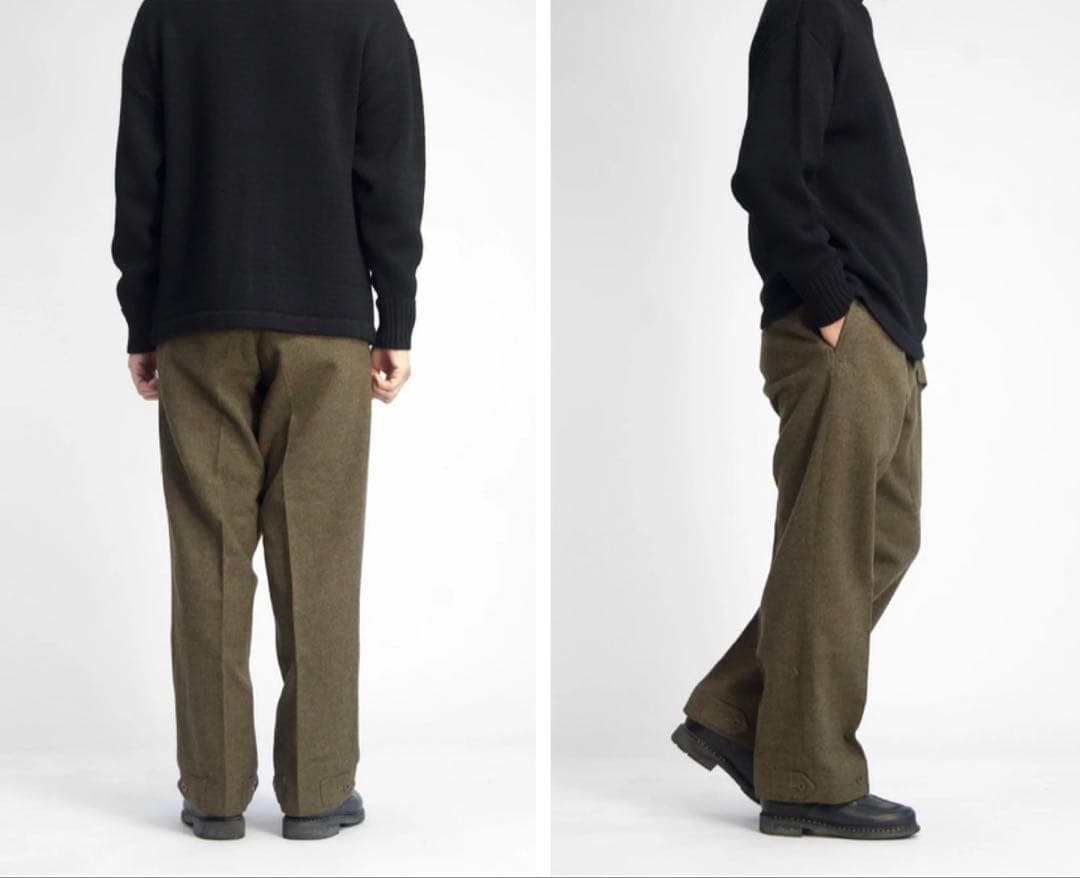 カナダ軍 50's バトルドレスウールトラウザーズ ウールパンツ デッドストック