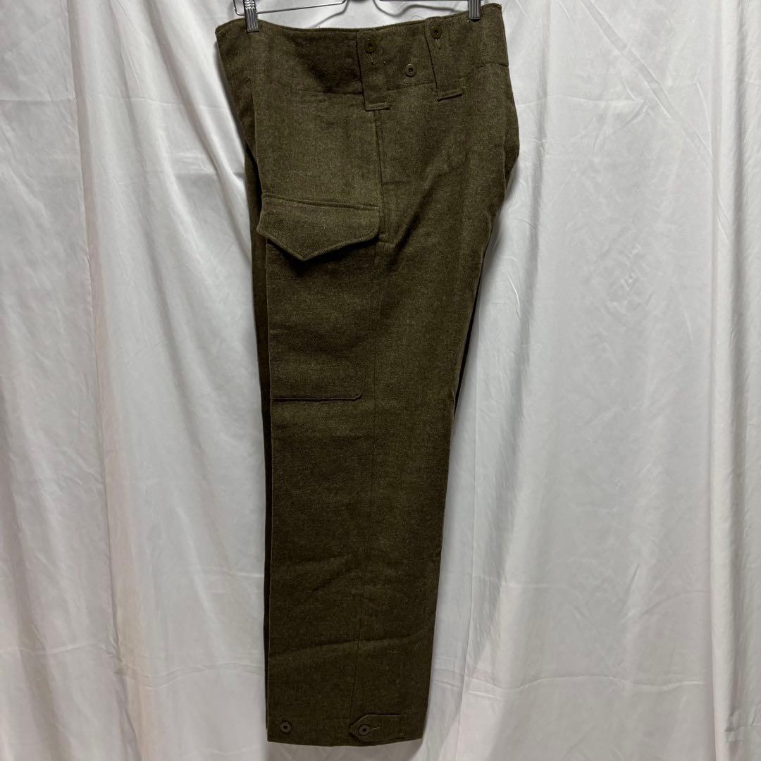カナダ軍 50's バトルドレスウールトラウザーズ ウールパンツ デッドストック