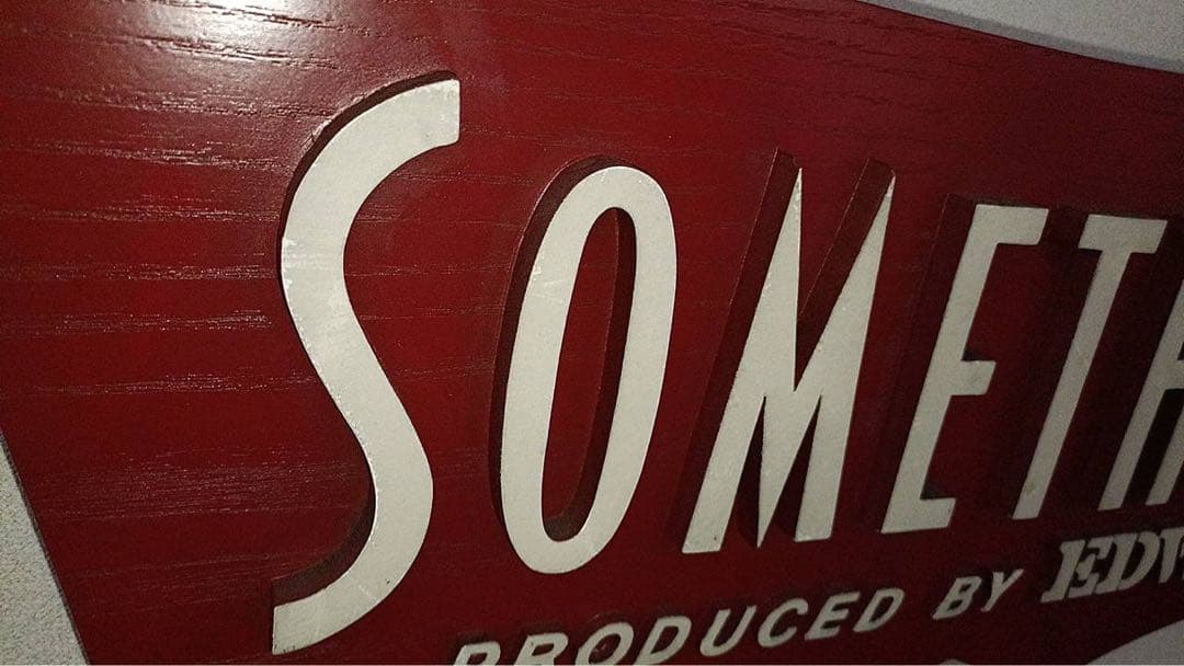 Something　EDWIN エドウィン　看板　プレート　販促物