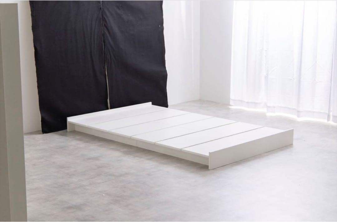 【シングルベッド】シングル幅120cm幅広すのこローベッド　フレームのみ　ベッド