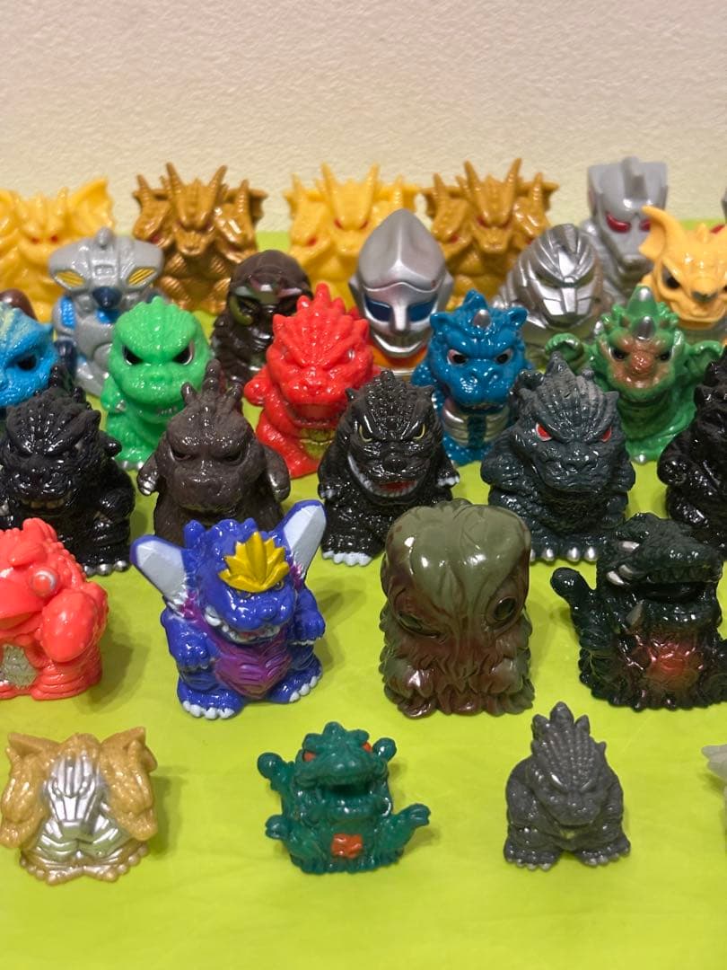 ゴジラ　指人形　ソフビ　レトロ　希少　レア58体セット（52種）