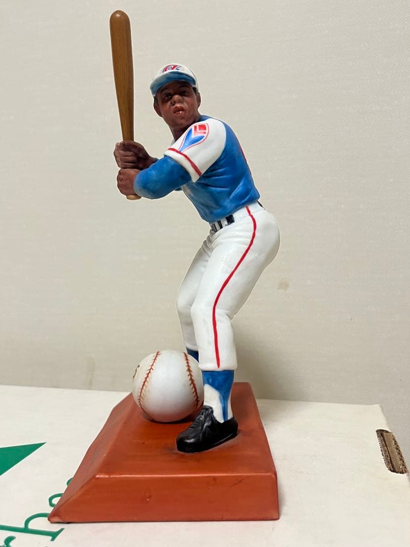 ハンクアーロンのホームラン755号記念フィギュア(陶器)