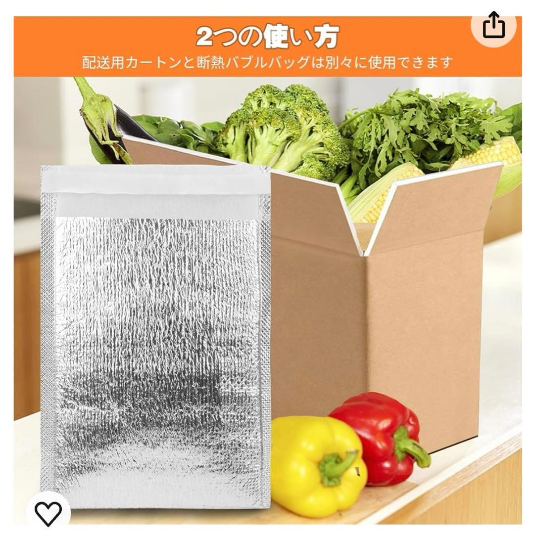 AOBOPLE 2個パック断熱配送ボックス 20×10.5×12.2cm