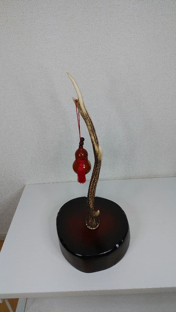 鹿の片角　ひょうたん付き